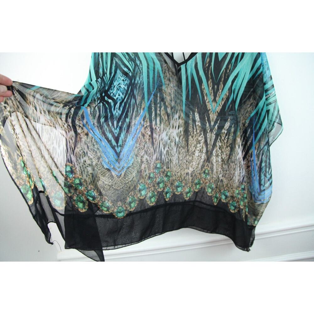 Vintage Small Top Sheer Going Out Y2K Girlie Resort Fairy Ethereal Resort Glam - Picture 9 of 13